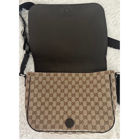 Gucci GG 449171 canvas flap messenger bag - Picture 11 of 16